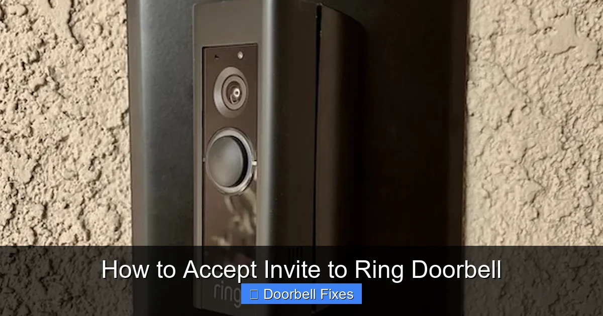 How to Accept Invite to Ring Doorbell