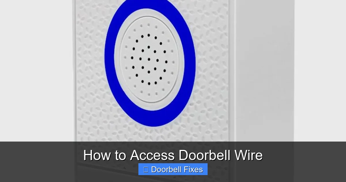 How to Access Doorbell Wire