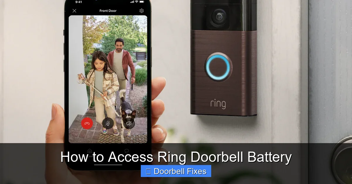 How to Access Ring Doorbell Battery