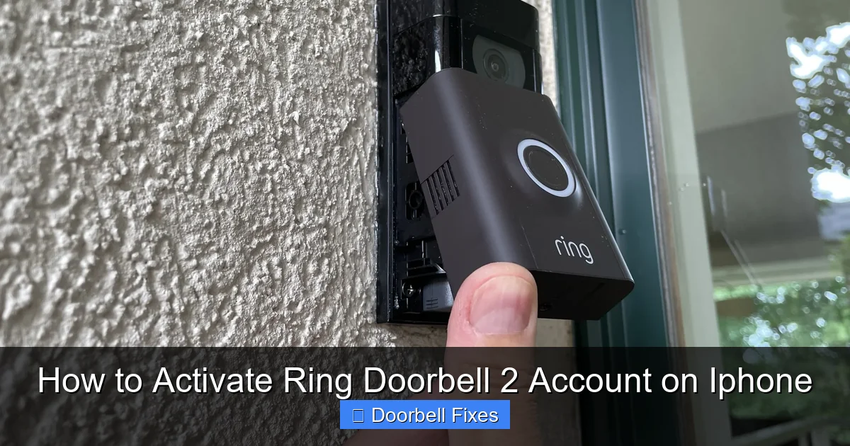 How to Activate Ring Doorbell 2 Account on Iphone