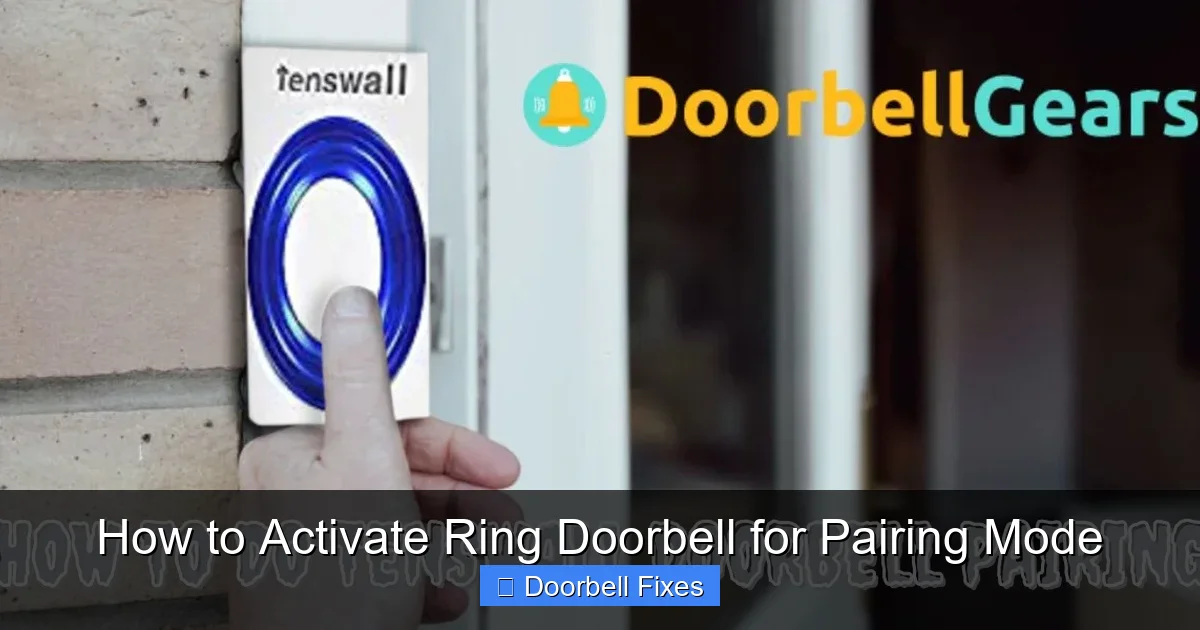 How to Activate Ring Doorbell for Pairing Mode