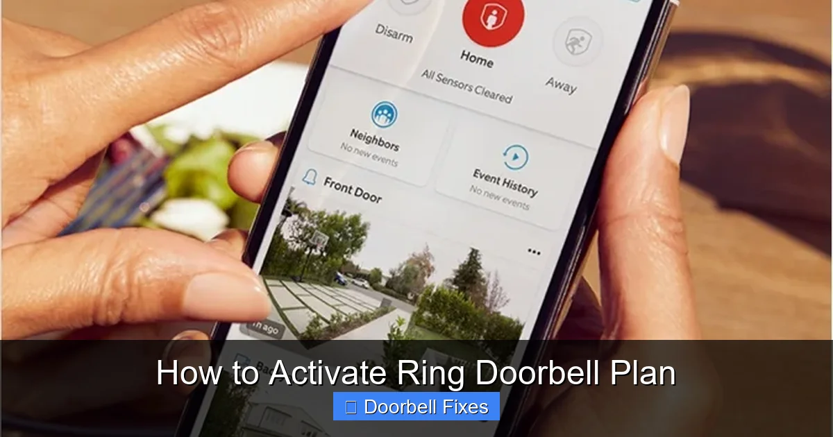 How to Activate Ring Doorbell Plan
