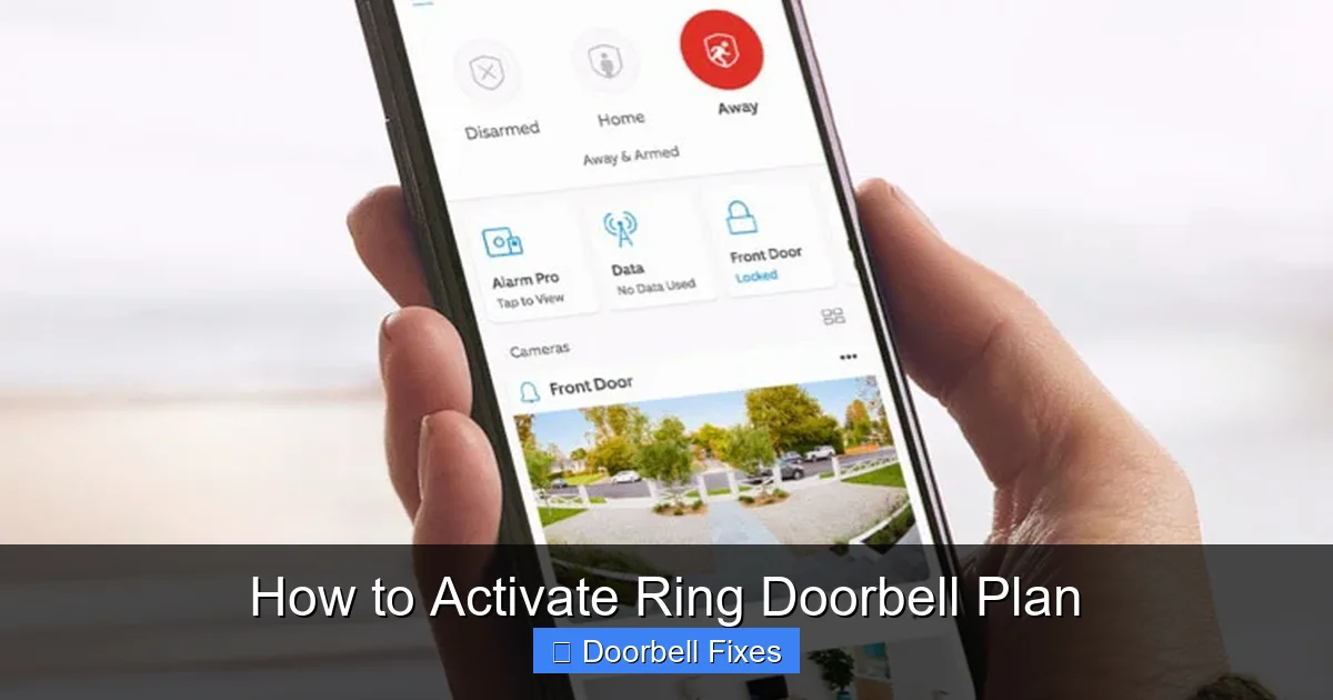 How to Activate Ring Doorbell Plan