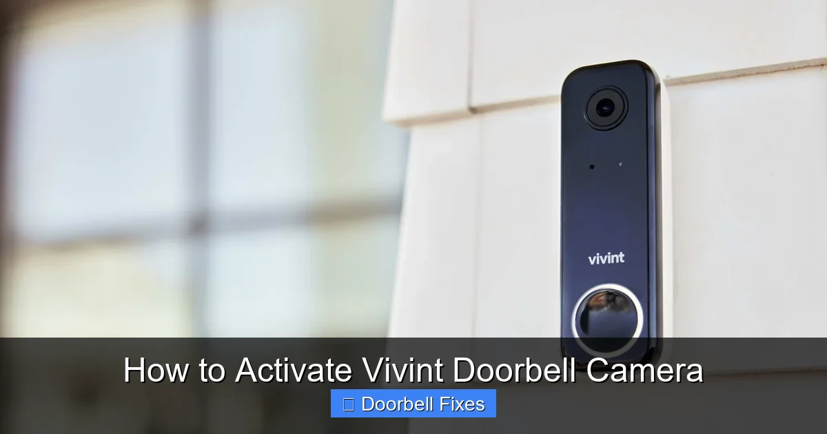 How to Activate Vivint Doorbell Camera