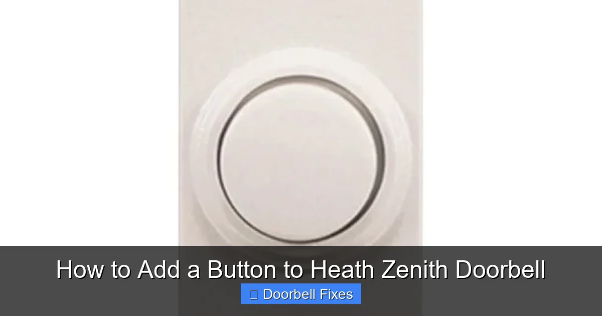 How to Add a Button to Heath Zenith Doorbell