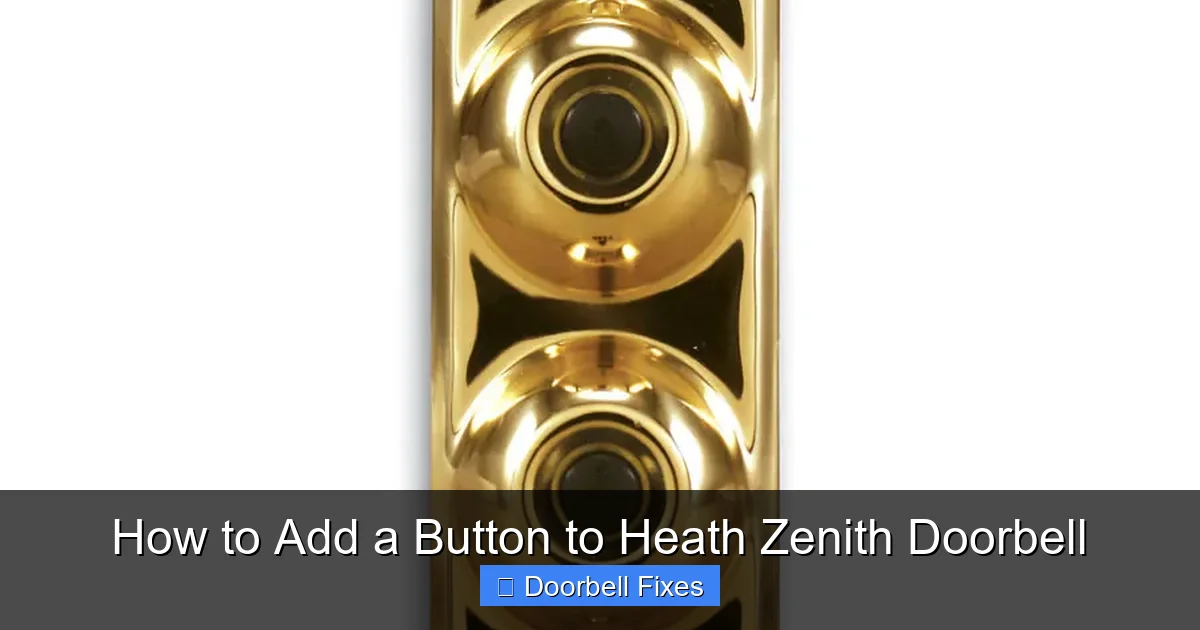 How to Add a Button to Heath Zenith Doorbell