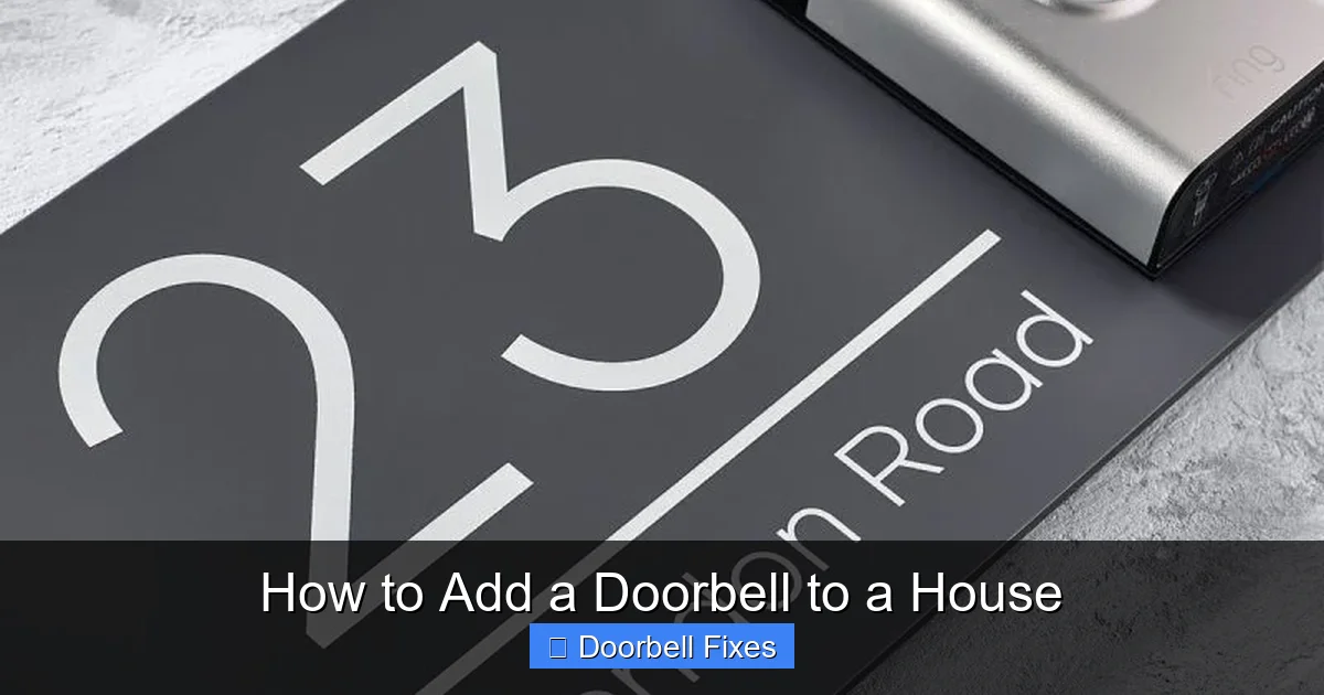 How to Add a Doorbell to a House