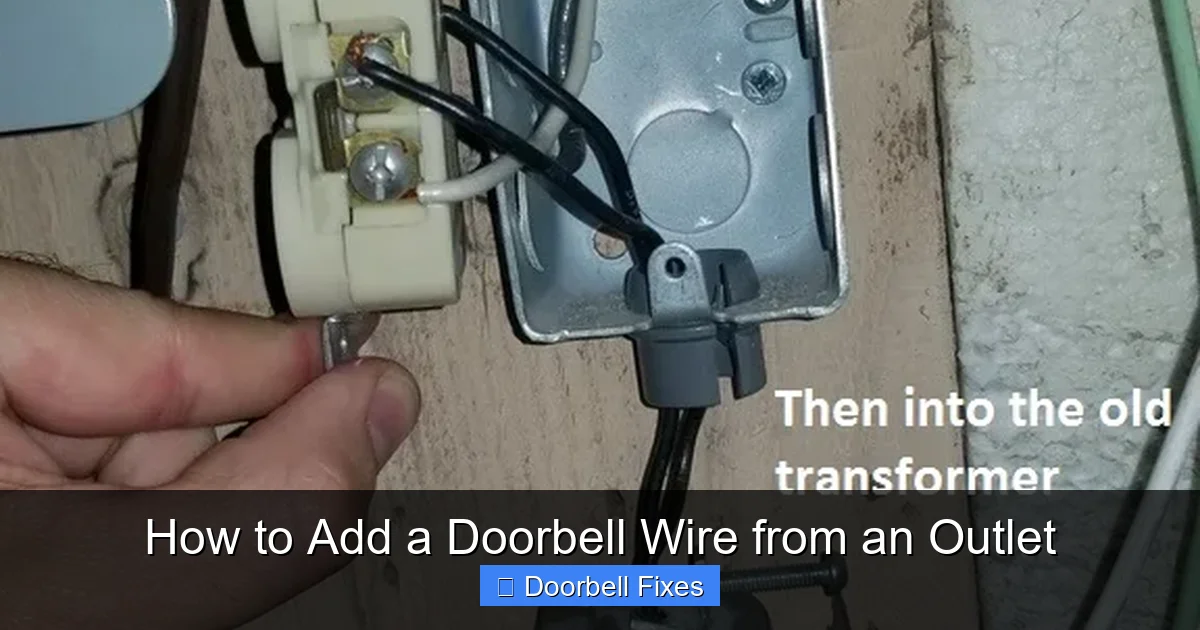 How to Add a Doorbell Wire from an Outlet
