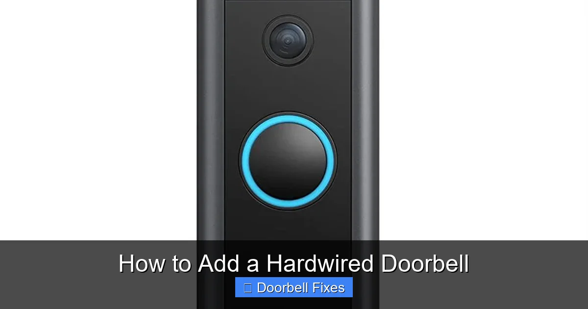 How to Add a Hardwired Doorbell