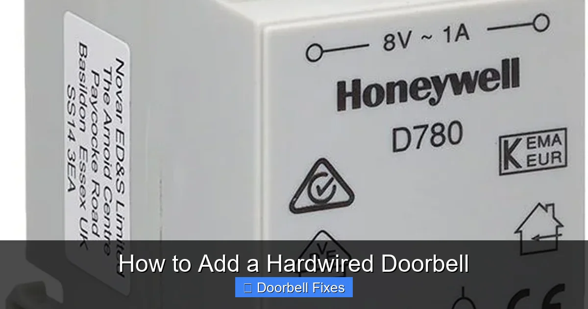 How to Add a Hardwired Doorbell