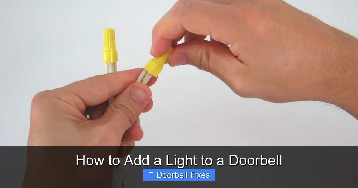 How to Add a Light to a Doorbell