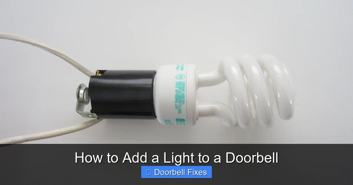 How to Add a Light to a Doorbell