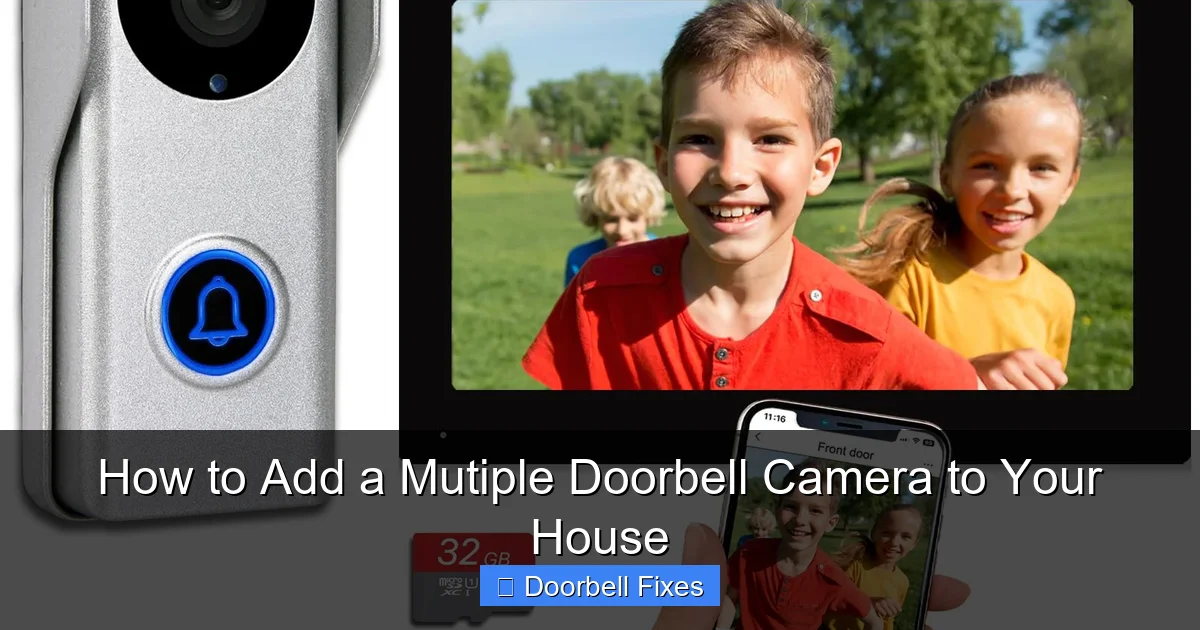 How to Add a Mutiple Doorbell Camera to Your House
