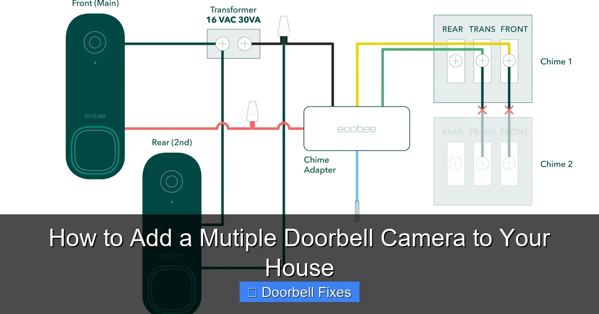 How to Add a Mutiple Doorbell Camera to Your House