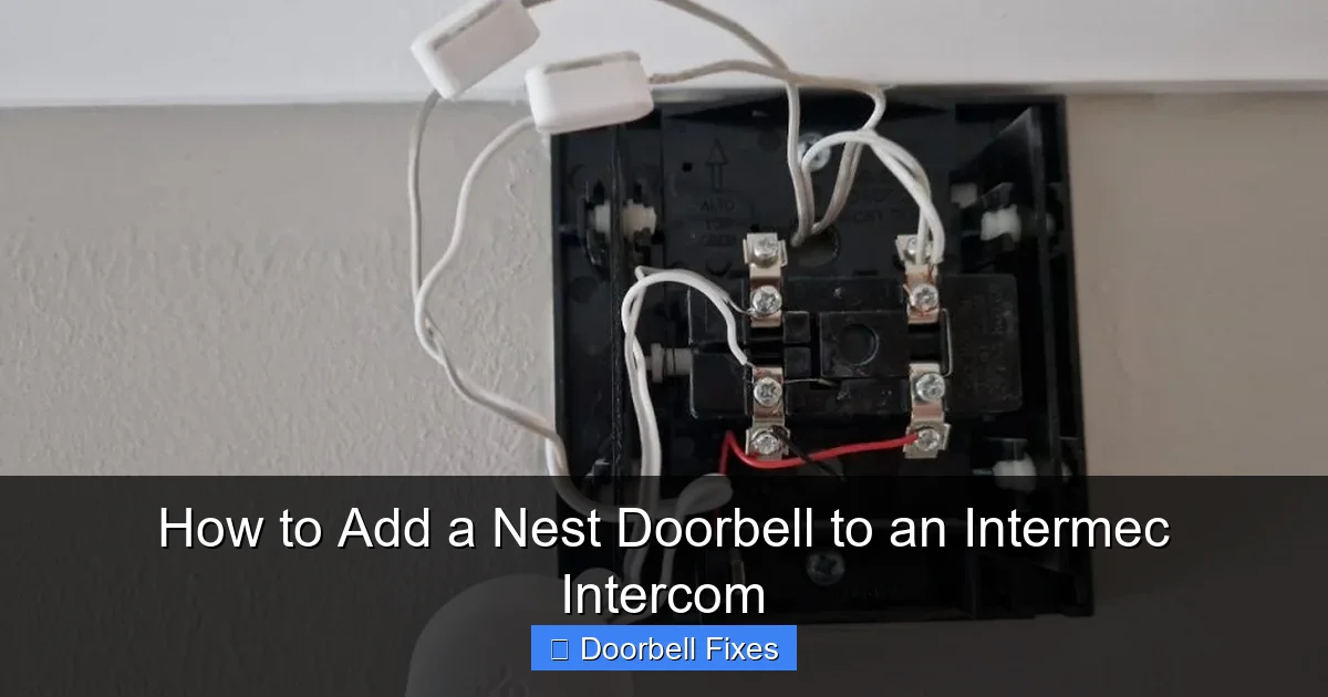 How to Add a Nest Doorbell to an Intermec Intercom