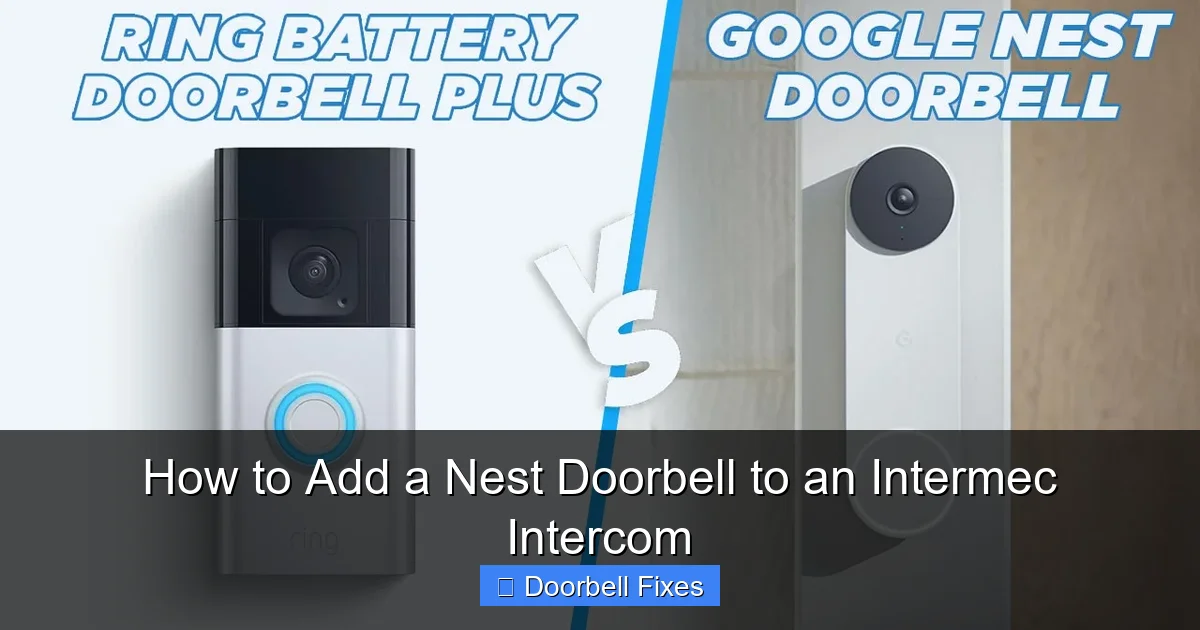 How to Add a Nest Doorbell to an Intermec Intercom