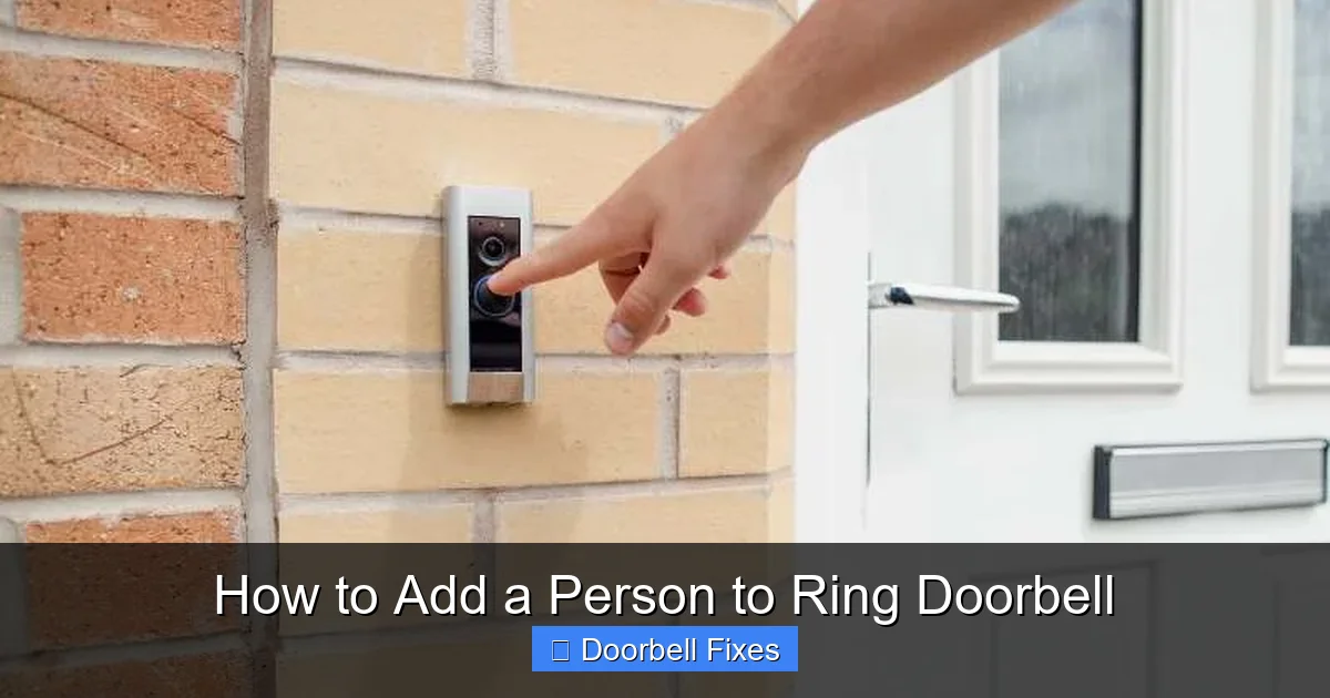 How to Add a Person to Ring Doorbell