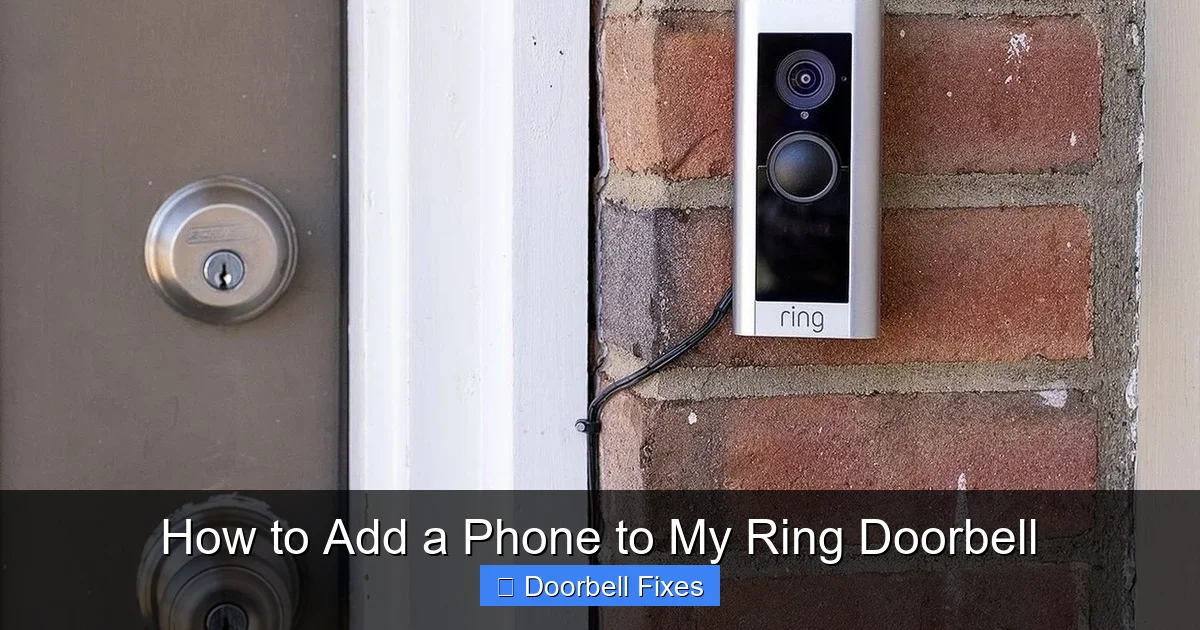 How to Add a Phone to My Ring Doorbell