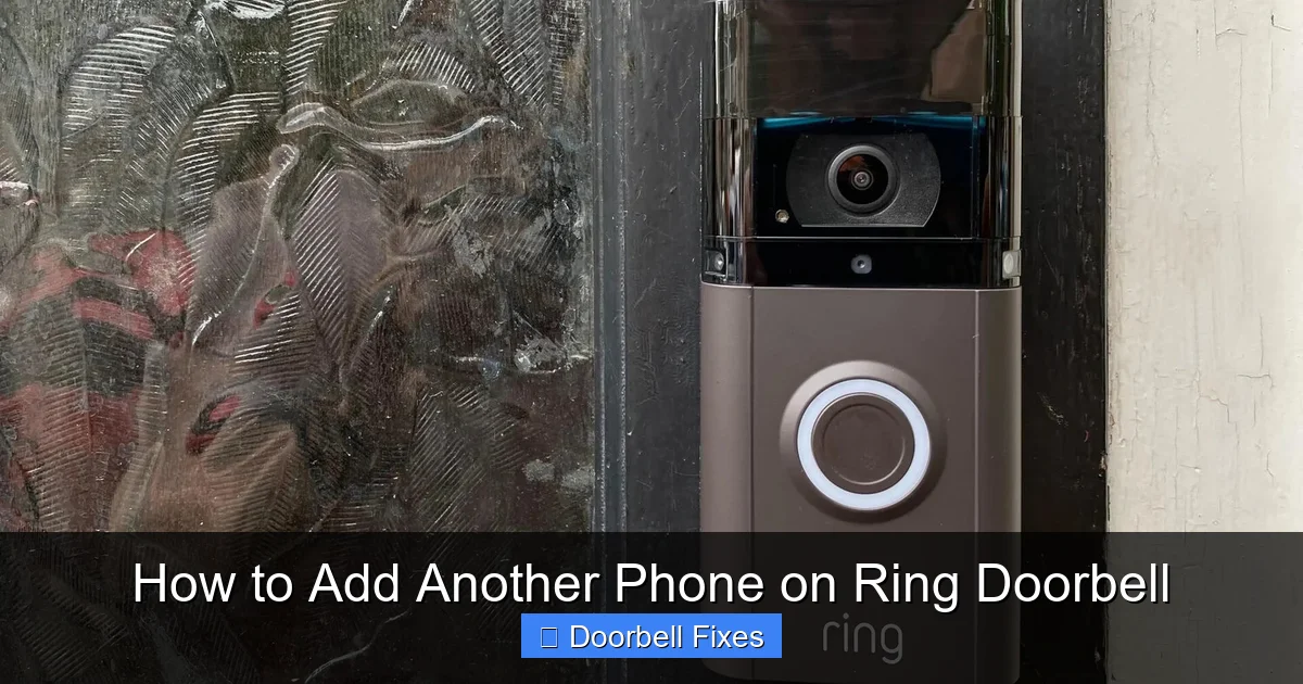How to Add Another Phone on Ring Doorbell