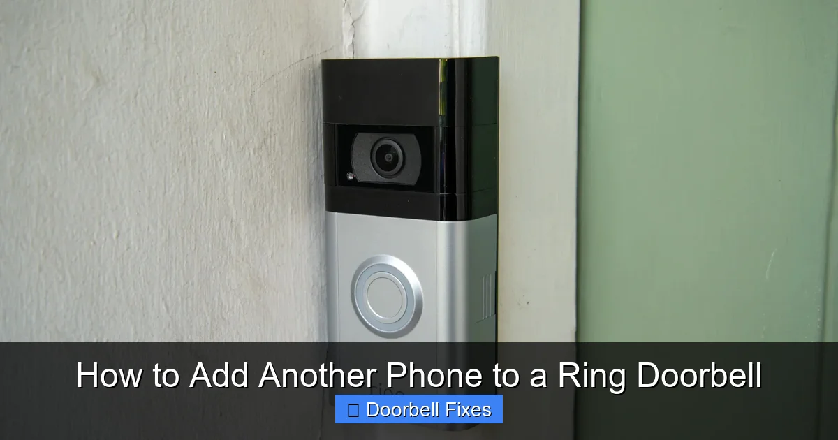 How to Add Another Phone to a Ring Doorbell