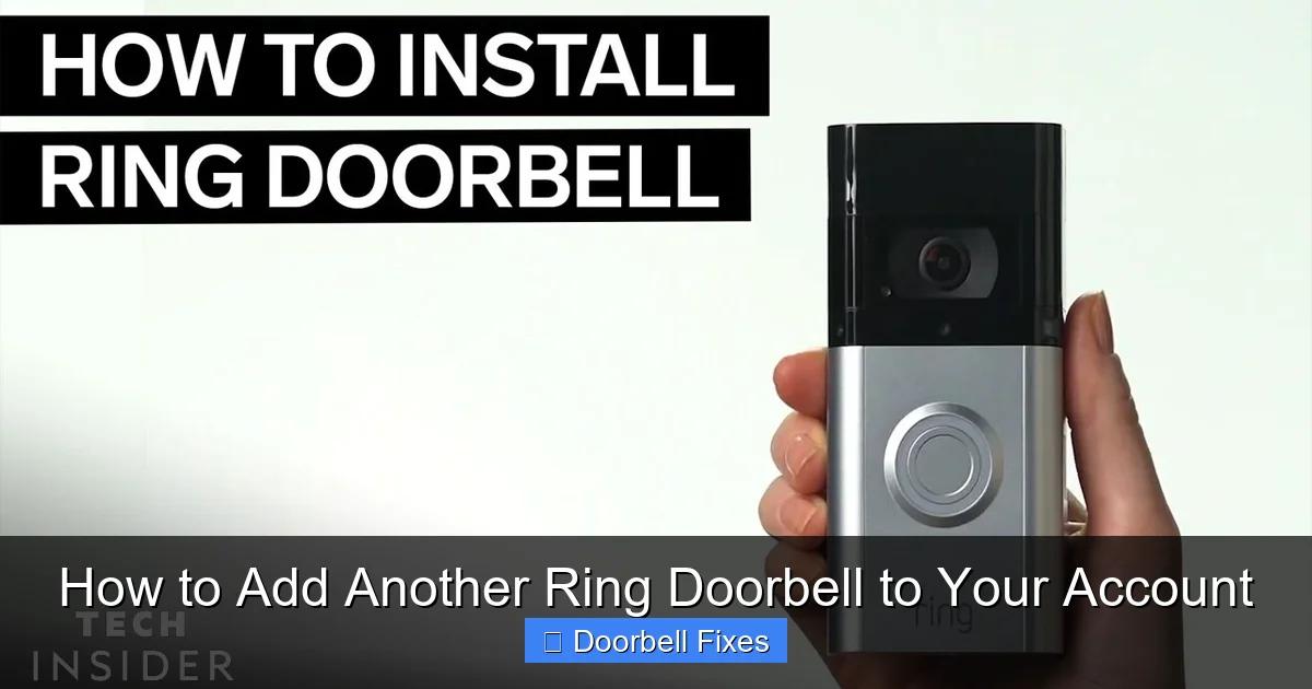 How to Add Another Ring Doorbell to Your Account