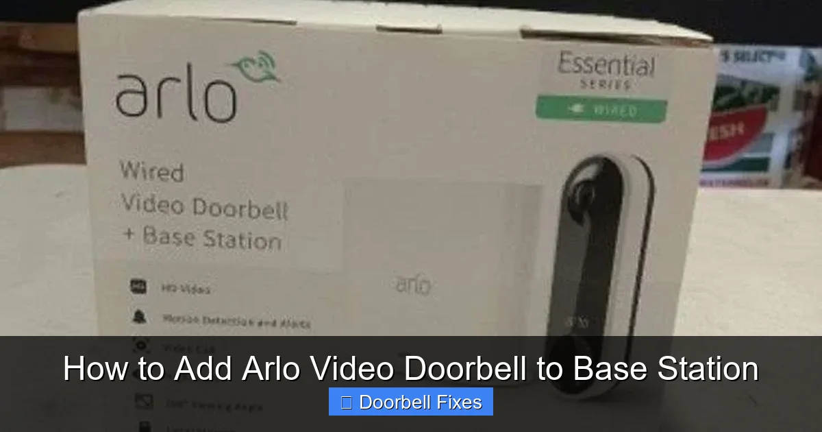 How to Add Arlo Video Doorbell to Base Station