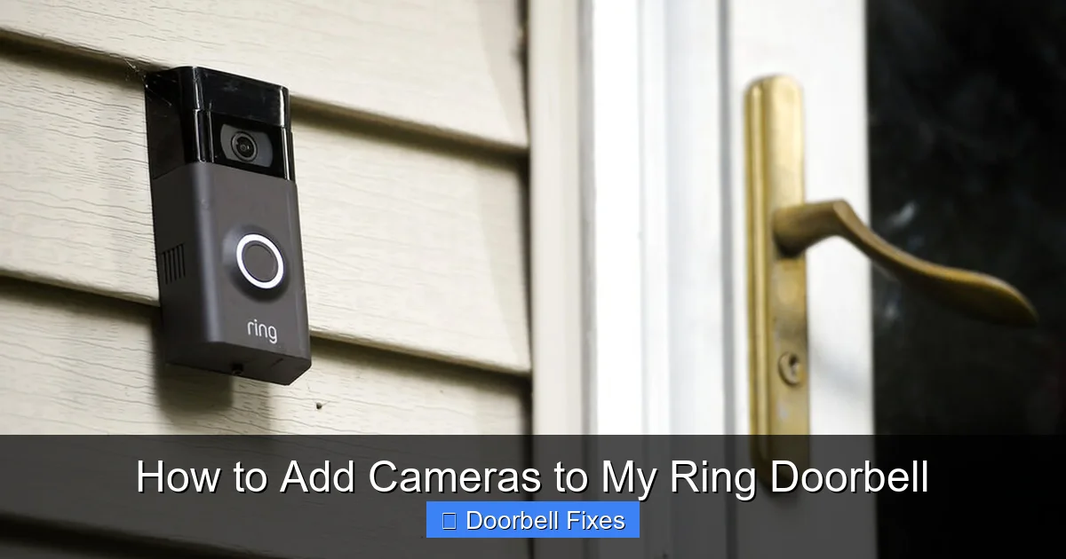 How to Add Cameras to My Ring Doorbell