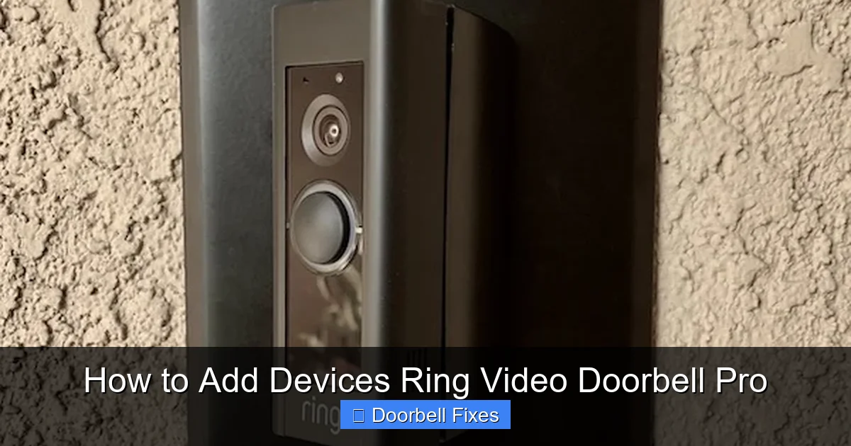 How to Add Devices Ring Video Doorbell Pro