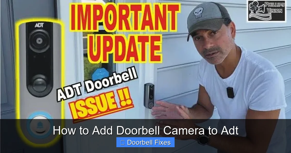 How to Add Doorbell Camera to Adt