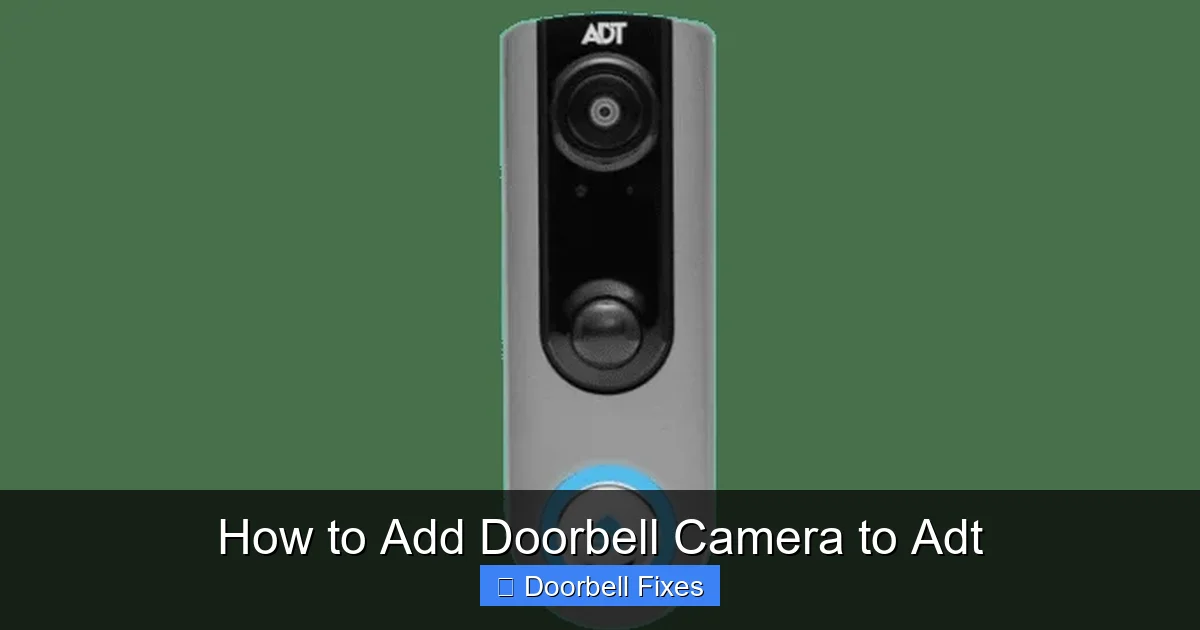 How to Add Doorbell Camera to Adt