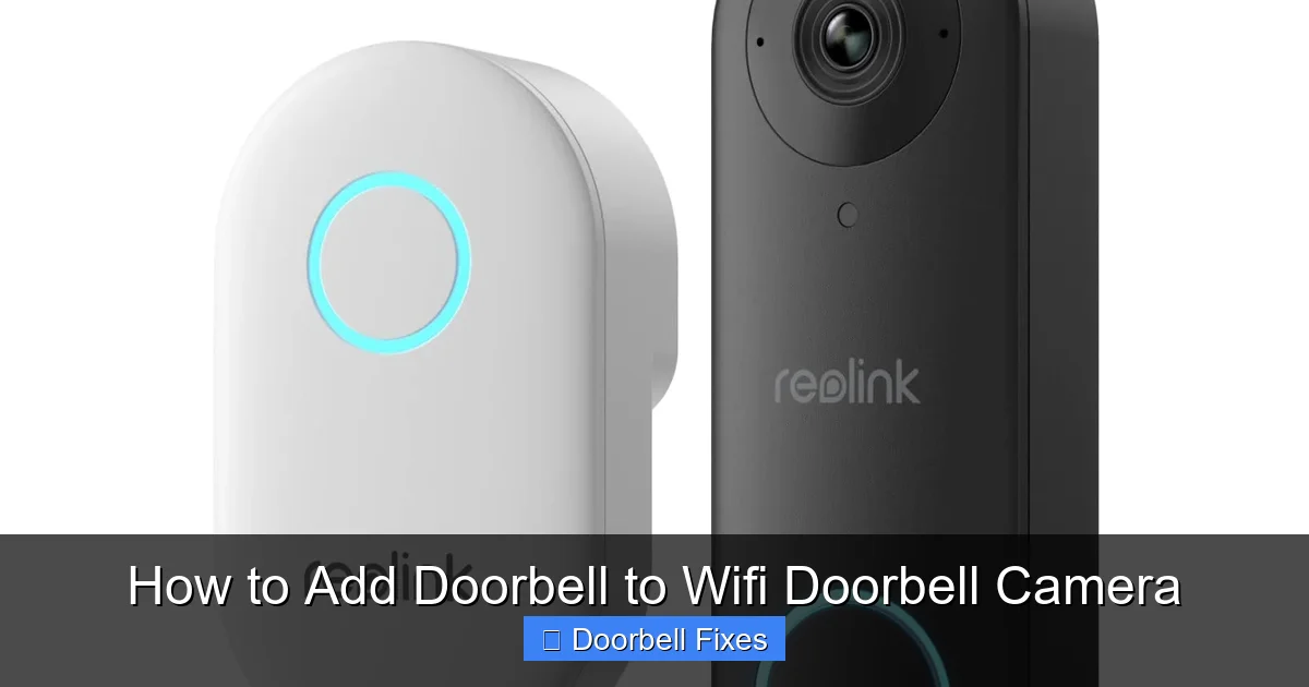 How to Add Doorbell to Wifi Doorbell Camera