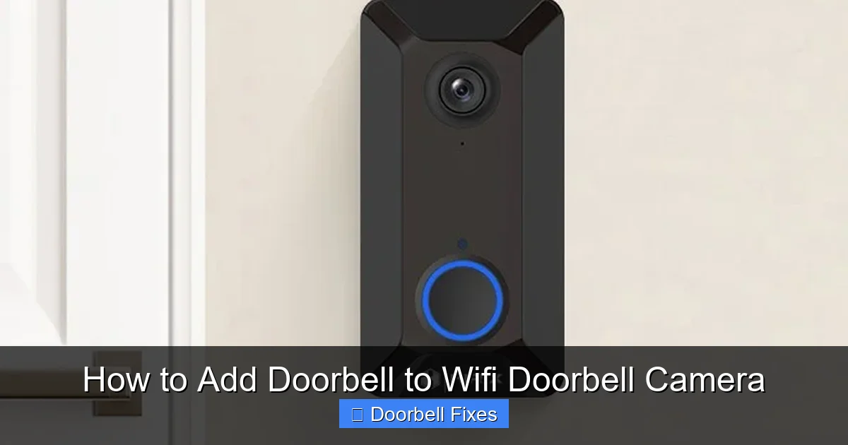 How to Add Doorbell to Wifi Doorbell Camera