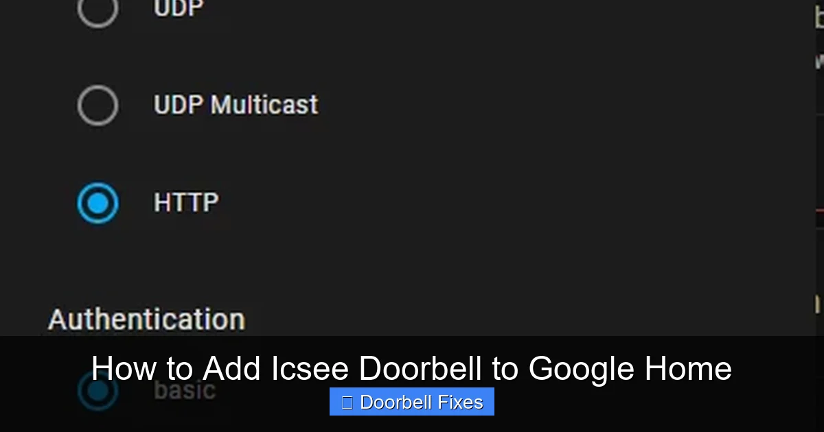 How to Add Icsee Doorbell to Google Home
