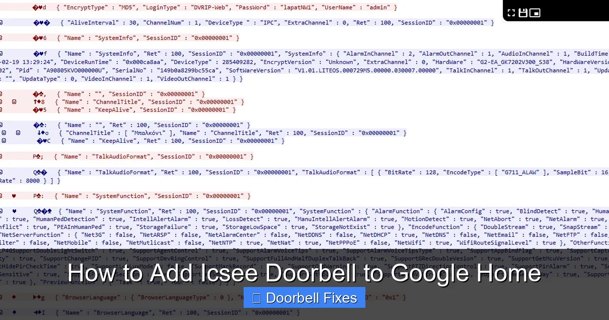 How to Add Icsee Doorbell to Google Home