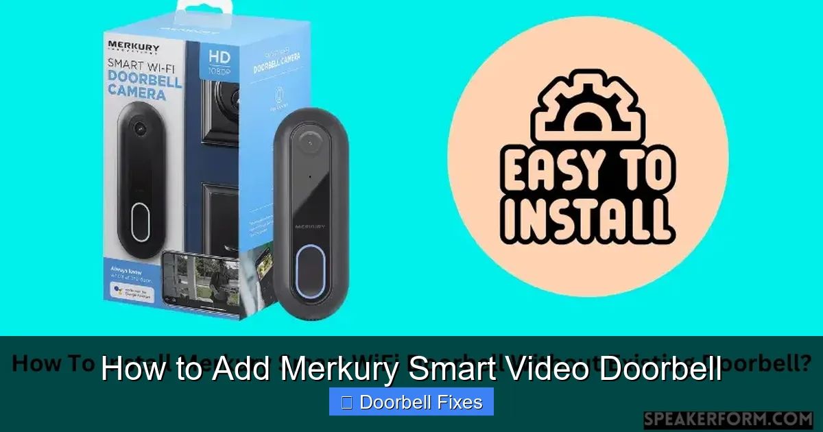 How to Add Merkury Smart Video Doorbell