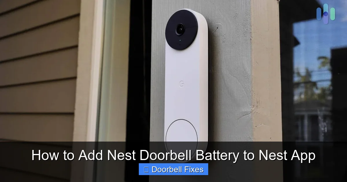 How to Add Nest Doorbell Battery to Nest App