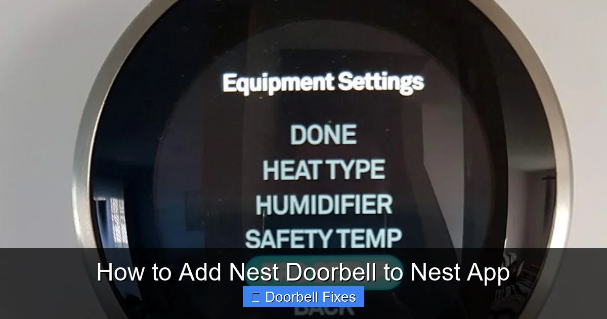 How to Add Nest Doorbell to Nest App
