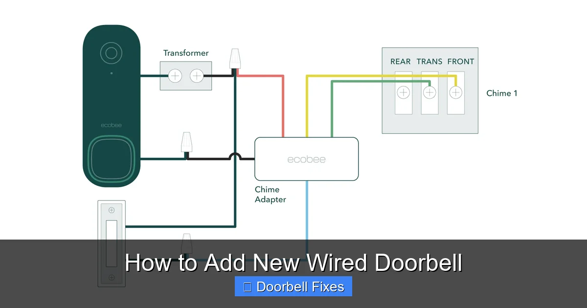 How to Add New Wired Doorbell