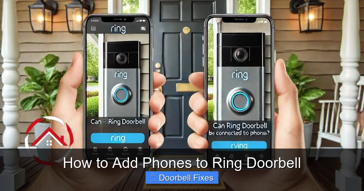 How to Add Phones to Ring Doorbell