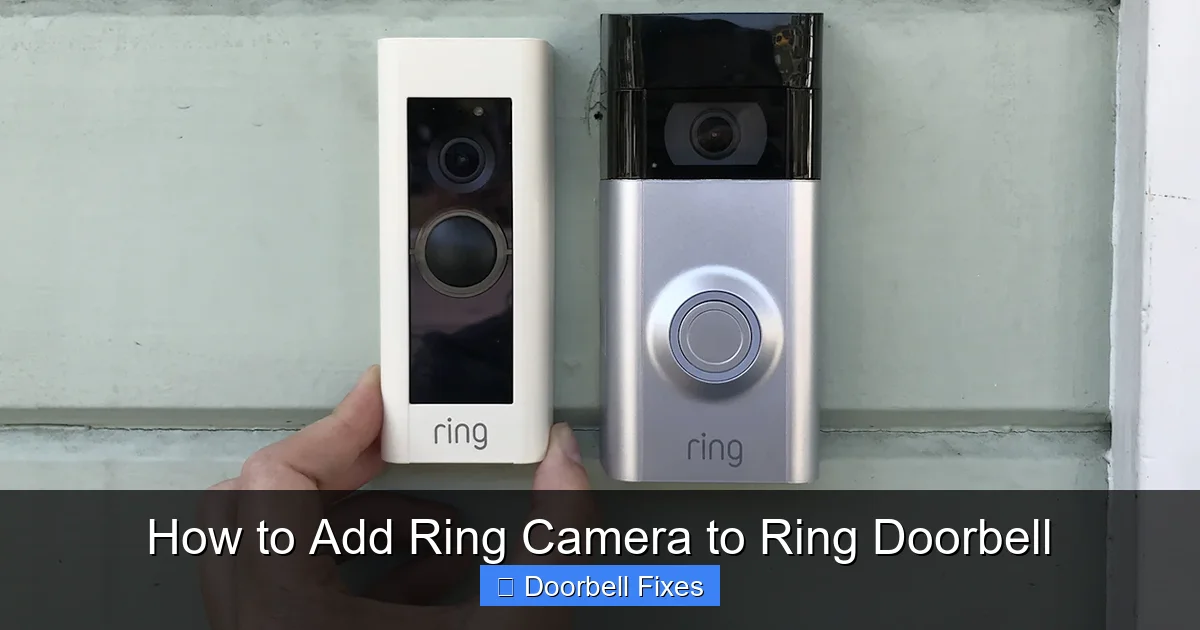 How to Add Ring Camera to Ring Doorbell