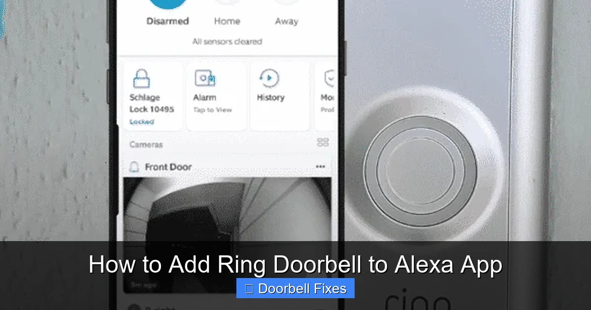 How to Add Ring Doorbell to Alexa App