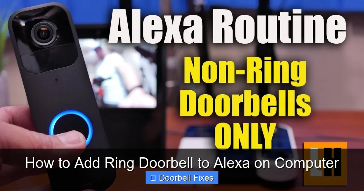 How to Add Ring Doorbell to Alexa on Computer