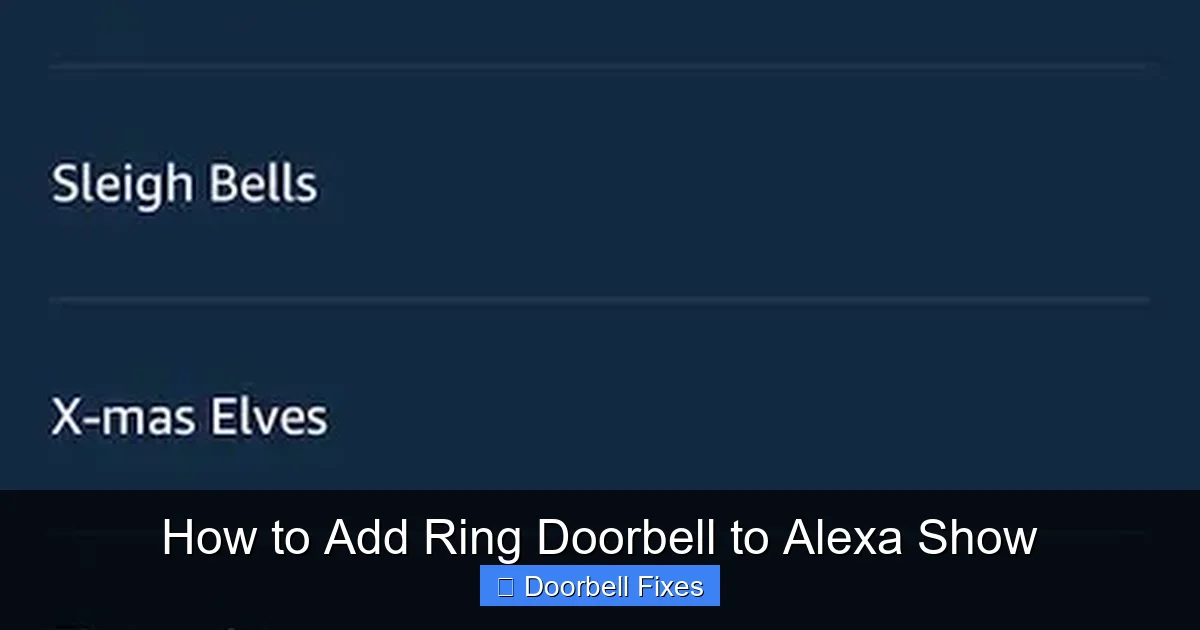 How to Add Ring Doorbell to Alexa Show