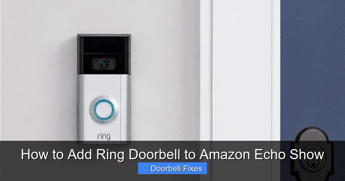 How to Add Ring Doorbell to Amazon Echo Show