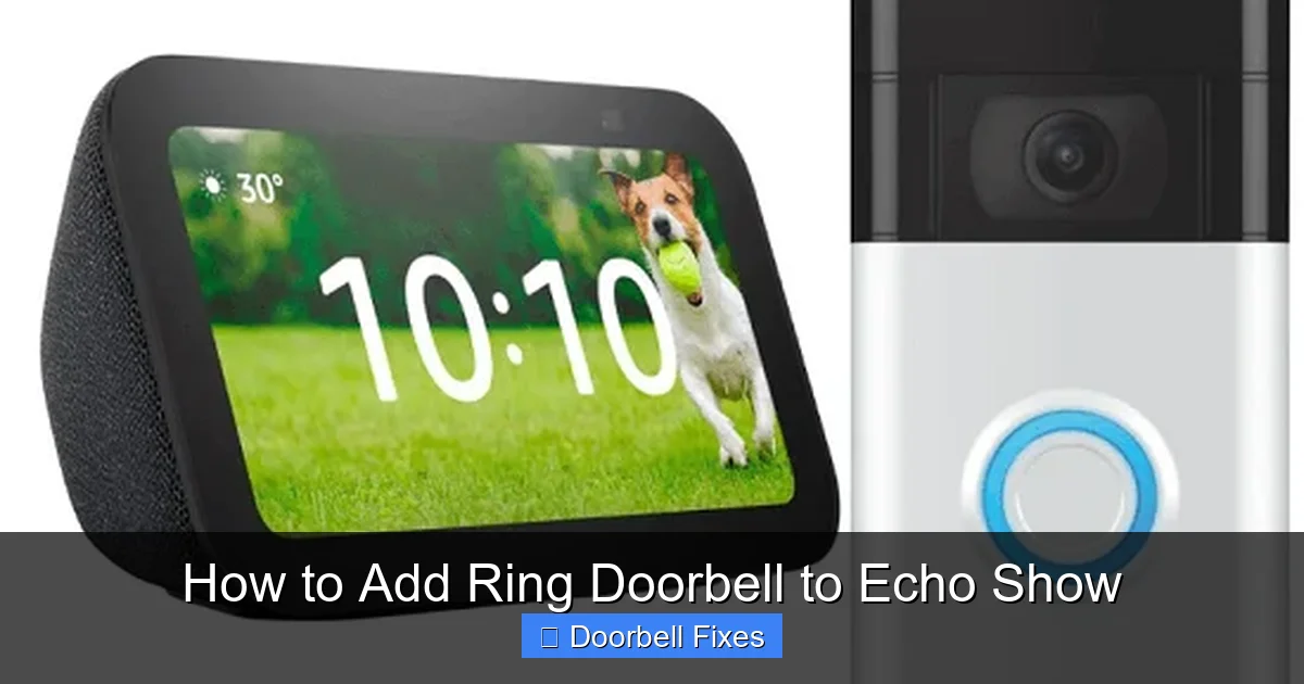 How to Add Ring Doorbell to Echo Show