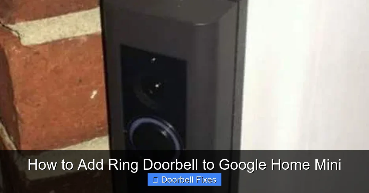 How to Add Ring Doorbell to Google Home Mini