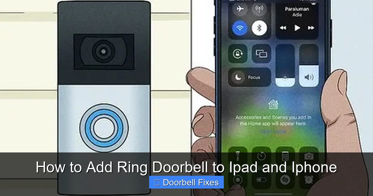 How to Add Ring Doorbell to Ipad and Iphone