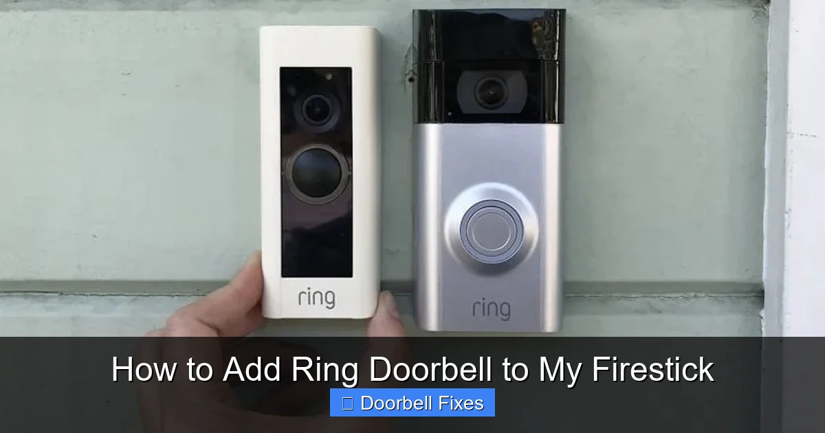 How to Add Ring Doorbell to My Firestick