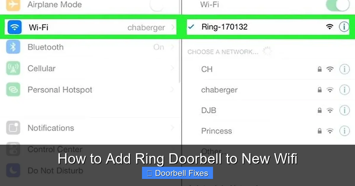 How to Add Ring Doorbell to New Wifi