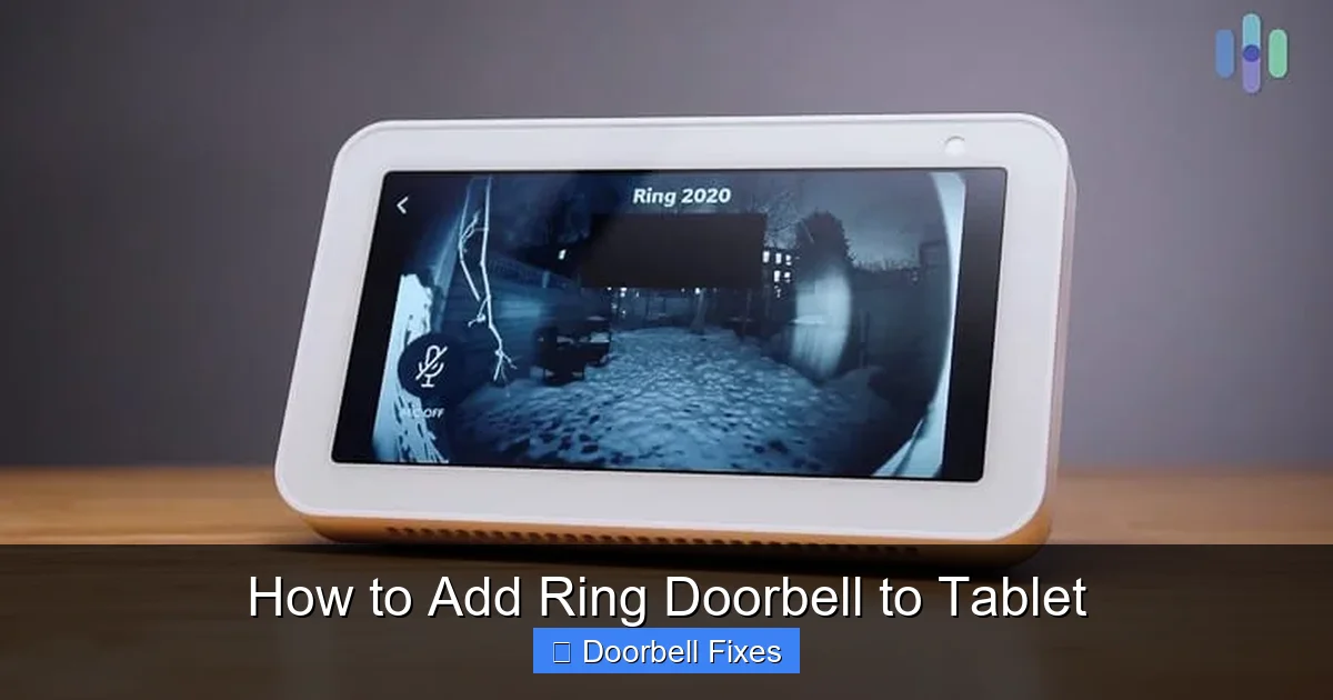 How to Add Ring Doorbell to Tablet